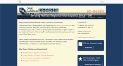 Desktop Screenshot of coleharbourglass.com